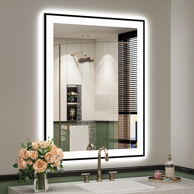 YEELAIT 28x36 Inch LED Bathroom Mirror by YEELAIT