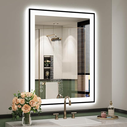 YEELAIT 28x36 Inch LED Bathroom Mirror by YEELAIT