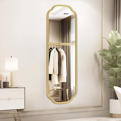 48"x16" Gold Door Mirror Full Length Over The Door - Image 3