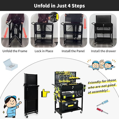 Lumizone Folding Tool Cart - Image 2
