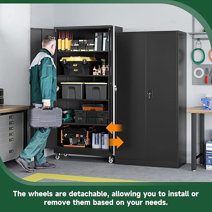 Letaya Metal Garage Storage Cabinets - Image 4