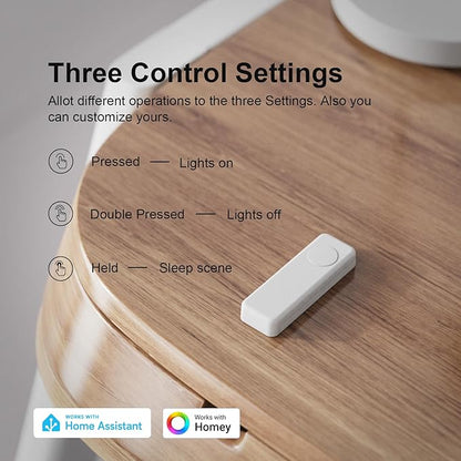 THIRDREALITY ZigBee Smart Button 2 Pack, 3-Way Remote Control, Require Zigbee - Image 3