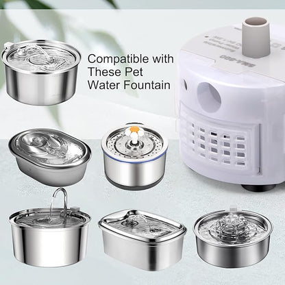 Cat Water Fountain Pump for 3.2L/108oz Stainless Steel Cat Water Fountain and - Image 5