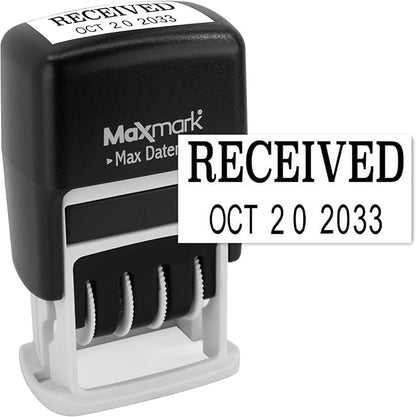 MaxMark Self-Inking Rubber Date Office Stamp by Maxmark