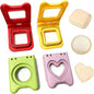 4 Pcs Shaped Sandwich Makers, Sandwich Cutter & Sealer by Unknown