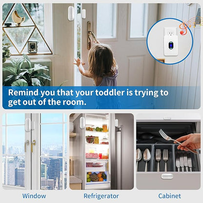 Daytech Wireless Door Chime Alarm System - 800ft Long Range - Image 3