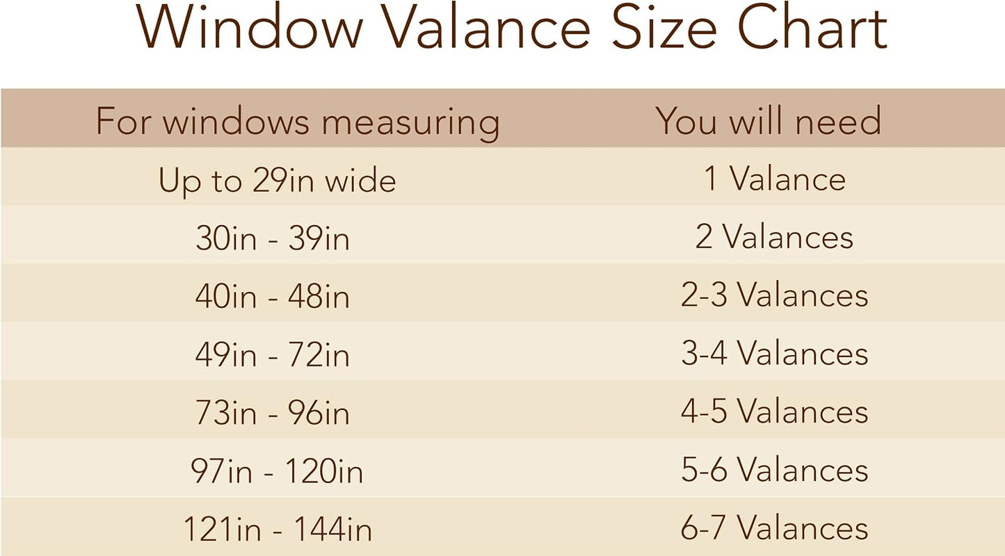 Elrene Home Fashions Wilton Border Trim Window Valance