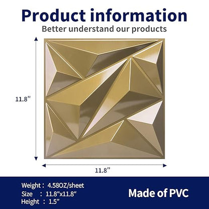 Art3dwallpanels 33 Pack 3D Wall Panel Diamond - Image 6
