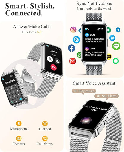 Fitness Tracker Watch for Women Men, Step Counter Compatible - Image 4