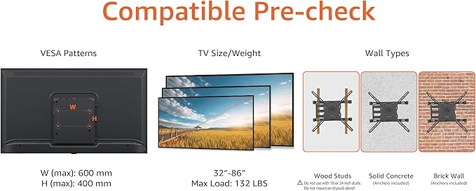 Amazon Basics Full Motion TV Wall Mount - Image 2