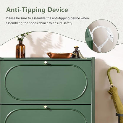 Shoe Storage Cabinet Entryway, Narrow Shoe Cabinet - Image 5
