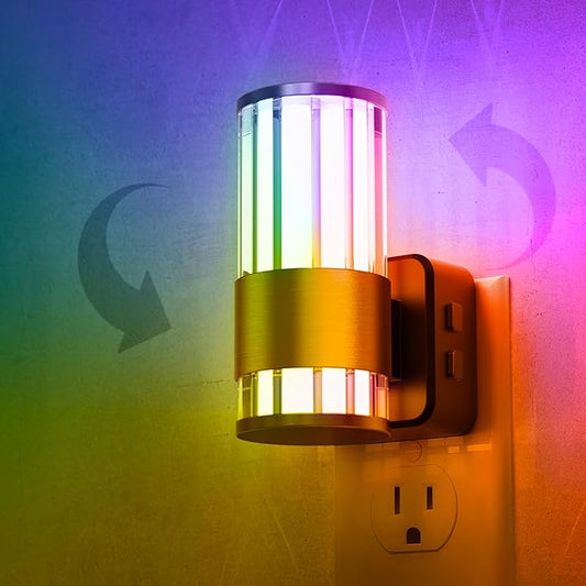 L LOHAS LED Night Light, Night Lights Plug into Wall, 10-Color RGB Change by LLOHASLED