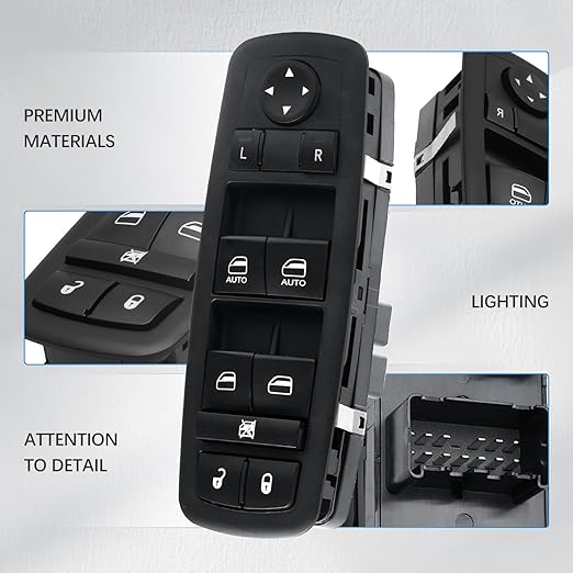 WUANGKI Power Window Master Control Switch | Front Driver Side | 9+3 Pins | - Image 3