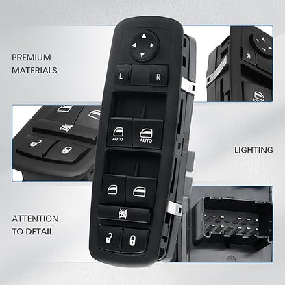 WUANGKI Power Window Master Control Switch | Front Driver Side | 9+3 Pins | - Image 3