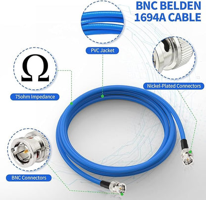 Superbat SDI Cable 3ft BNC Cable 3G/6G Belden 1694A, Supports - Image 2