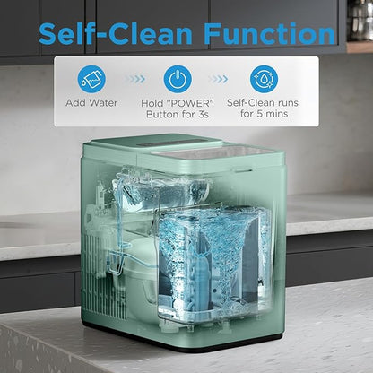 Midea MERI26B1AGN Countertop Bullet-Ice Maker, 8 Ice Bullets Ready in 6 Minutes - Image 4