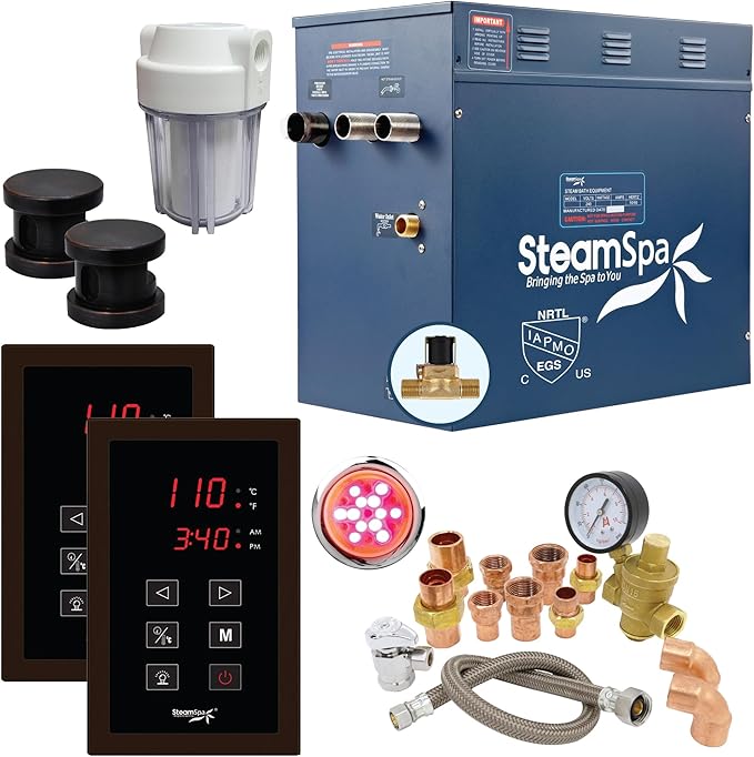 SteamSpa Executive 12 KW QuickStart ACU-Steam Bath Generator Package by SteamSpa