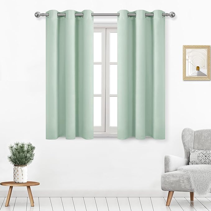 DWCN Blackout Curtains 45 Inches Long, Spring Room Drakening Drapes by DWCN