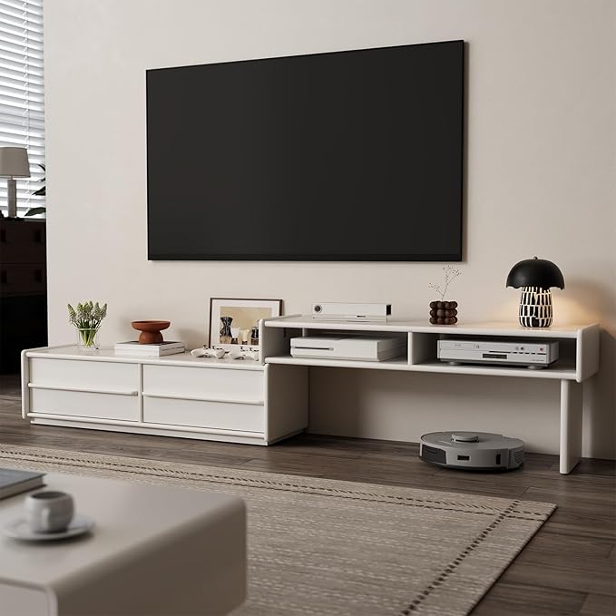 YQJJGL Solid Wood TV Stand for TVs up to 65 Inch， Walnut TV Stand - Image 8