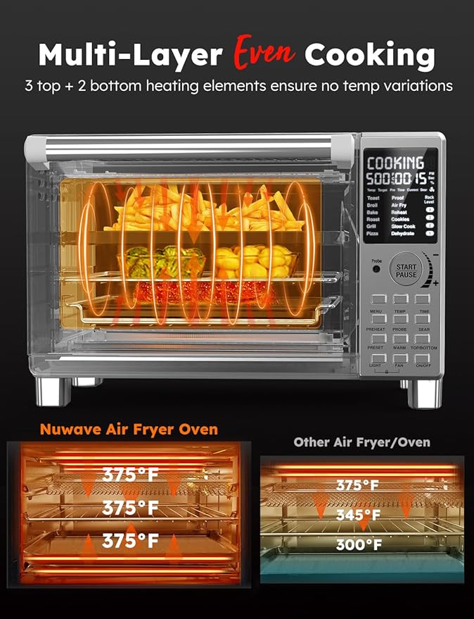 Nuwave Bravo XL Pro Air Fryer Toaster Oven - Image 4