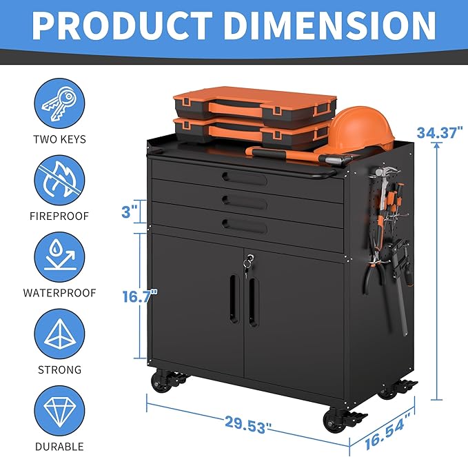 Metal Garage Storage Cabinet - Image 3