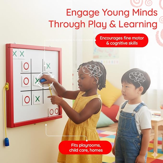 Magnetic Toddler Activity Wall Panel Toy – Interactive Wall Busy Board – - Image 6