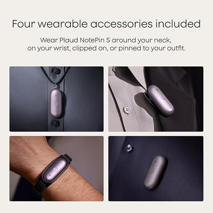Plaud NotePin S AI Voice Recorder, Wearable AI Notetaker, AI Transcribe & - Image 3