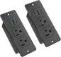 2 Pack Recessed Power Strips USB, 20W Fast Charging Furniture Outlets by Havorbit