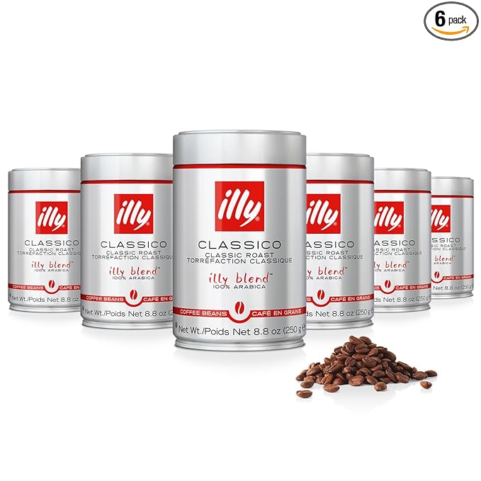 illy Whole Bean Coffee, Classico Medium Roast, 100% Arabica, Premium Italian by illy