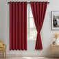 JIUZHEN Red Blackout Curtains by JIUZHEN