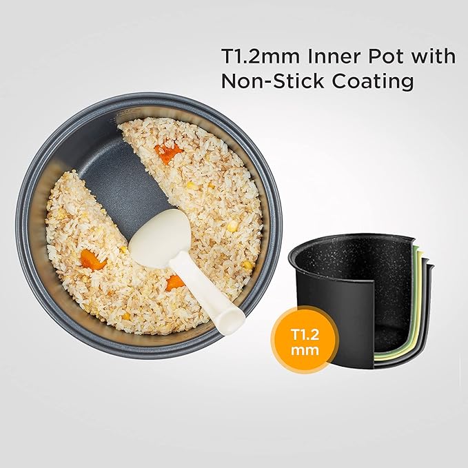 COMFEE' Rice Cooker 10 cup Uncooked/20 cup Cooked, Rice Maker, Steamer and - Image 4