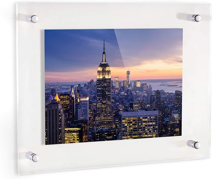 ArtToFrames 18x30 Inch Double Panel Floating Acrylic Picture Frame comes - Image 2