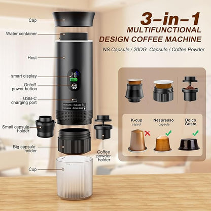 Portable Battery Espresso Coffee Maker - Image 5
