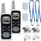 ELIDAIP M6P Mini Walkie Talkies, 1100mAh Battery Rechargeable, 128 Channels by ELIDAIP