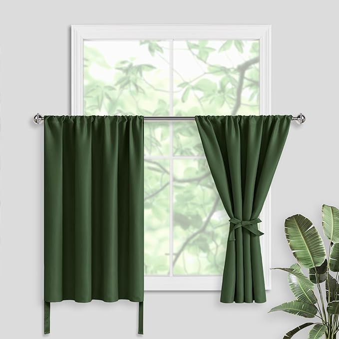 JIUZHEN Tier Curtains 36 Inch Length by JIUZHEN