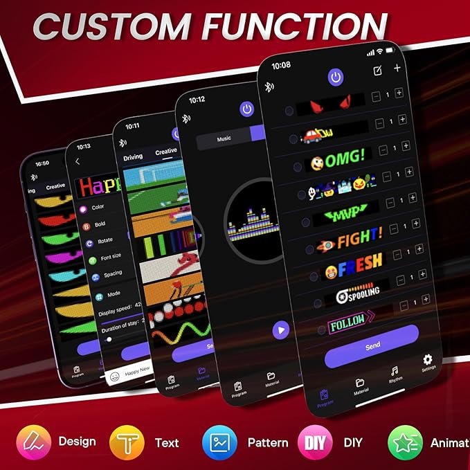 Rayhome Synchronize Multiple Devil Eyes Light, Programmable LED Display - Image 4