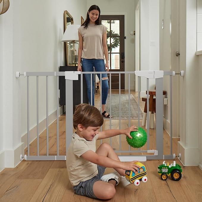 Cumbor 29.7-46" Baby Gate for Stairs, Gifts for Mom-Auto Close Dog Gate for The - Image 7
