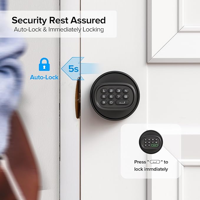 ThorBolt Fingerprint Door Knob, Keyless Door Knob - Image 7