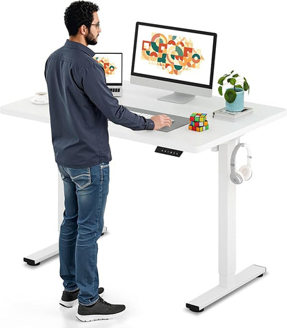 SANODESK Electric Standing Desk 48 x 30 Inches Whole-Piece Desktop Height by sanodesk