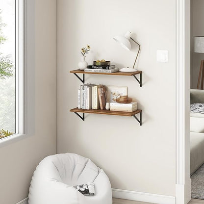 Fun Memories 27.5" W x12 D Floating Shelves, Large Wall Shelves 27.5 Inch Long - Image 2