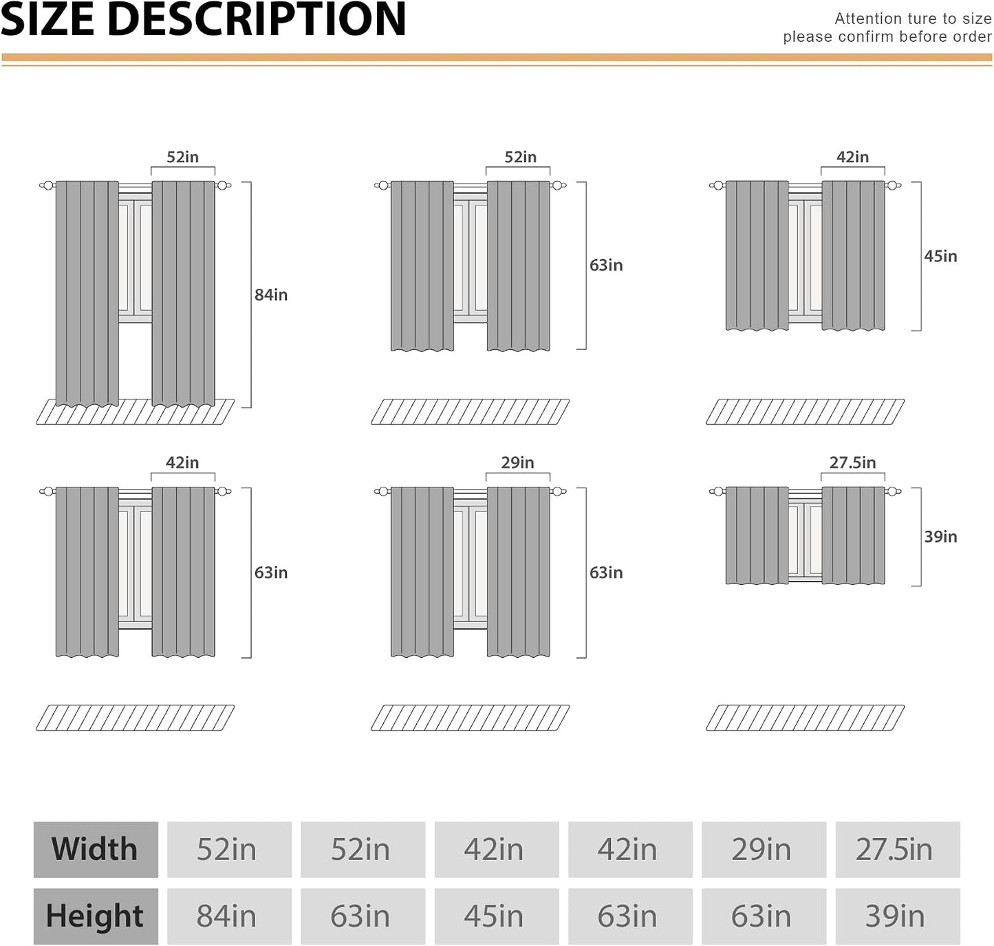 Colorful Rainbow Cloudy Aesthetic Stars Living Room Bedroom Window Curtains | 42"W x 63"L Girly Kids; colorfast print, 2 panels, rod pocket, easy to install,easy-care and washable.