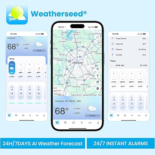 Sainlogic Smart WiFi Weather Stations Wireless Indoor Outdoor SA6 Plus - Image 3