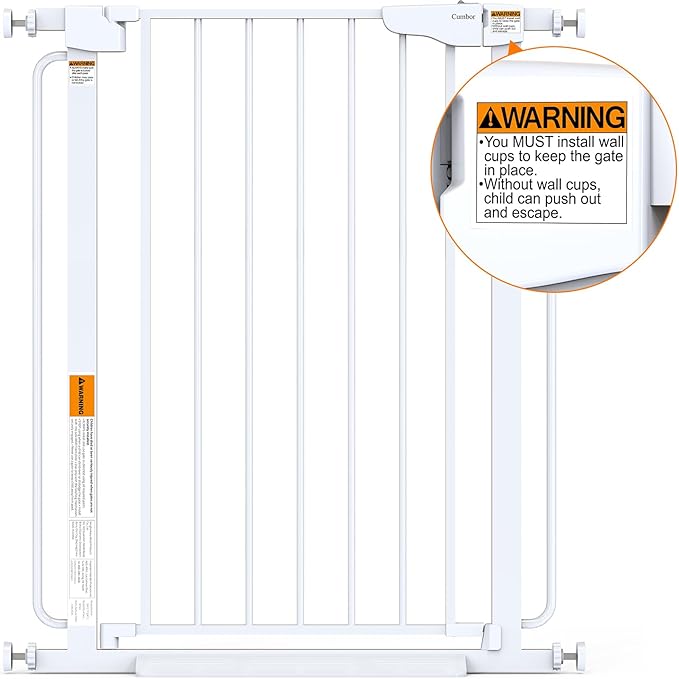 Cumbor 36" Extra Tall Baby Gate - Image 9