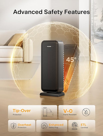 Pelonis 1500w Electric Space Heater - Image 5