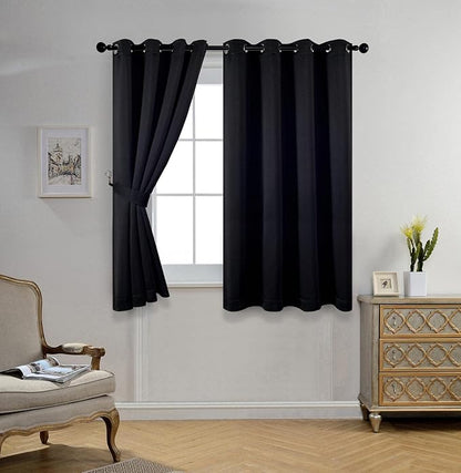 MIUCO Room Darkening Grommet Thermal Insulated Blackout Window Curtains Panels - Image 2