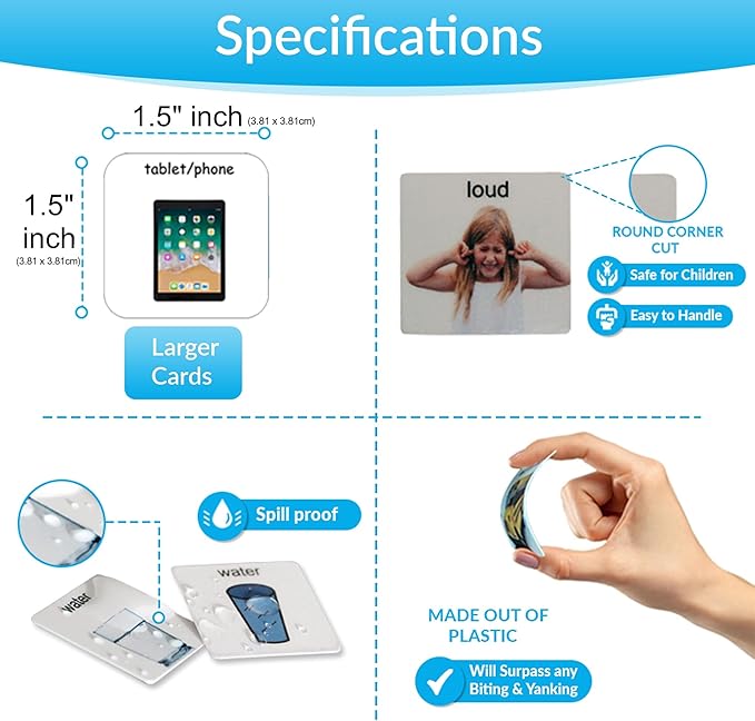 Visual Communication Book, 162 ASD Photo Picture Cards: Autism Language - Image 6