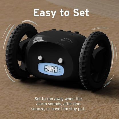 CLOCKY Extra Loud Alarm Clock for Heavy Sleepers on Wheels Rolls Runaway - Image 6