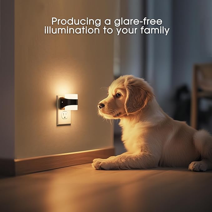 L LOHAS LED Colored Night Lights Plug into Wall, 3 Brightness Level, 1W Low - Image 5