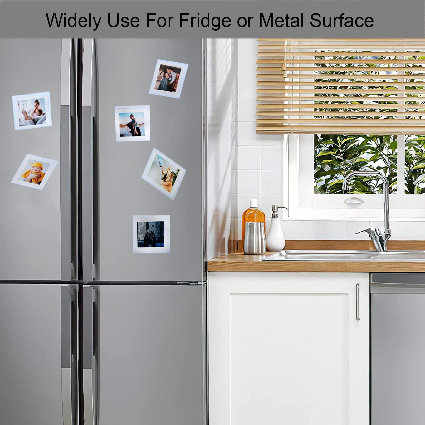 3.5x4.25” Magnetic Polaroid Picture Frame, Fridge Magnet Frame for Polaroid Now i-Type/600/SX-70/OneStep+/Instax Wide Square 300/200/210 Films, Instant Film Display,10 Pack