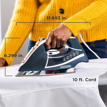 Black+Decker Elite Pro-Series Steam Iron, 6 Settings 1700 Watt - Image 7